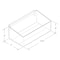 Azar Displays Clear Plastic Adjustable Divider Bin for Pegboard or Slatwall. Acrylic Storage Open Container 556113-1PK-W3D - alternate 2